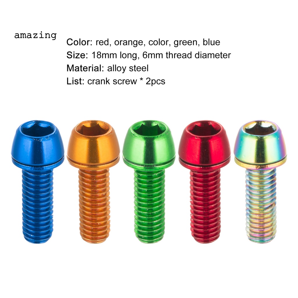 Set 2 Ốc Vít Cố Định Phanh Xe Đạp Bằng Hợp Kim CNC