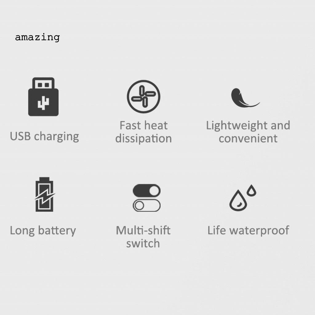 Đèn Led Câu Cá Ban Đêm Ánh Sáng Trắng / Vàng Chống Thấm Nước Tùy Chỉnh Kèm Sạc USB Tiện