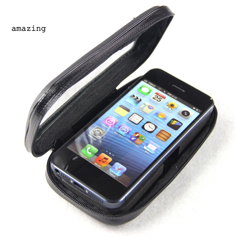 Túi Đựng Điện Thoại Chống Thấm Nước Có Thể Chạm Màn Hình Cảm Ứng Gắn Tay Lái Xe Đạp