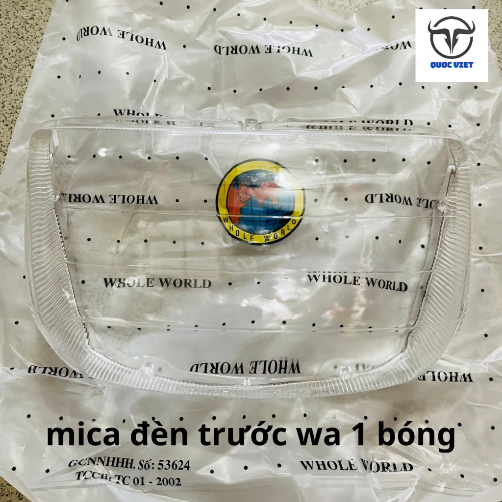 Mica mặt kính/ kính đèn pha wave nhỏ/ wave thái/ wave 110 loại 1