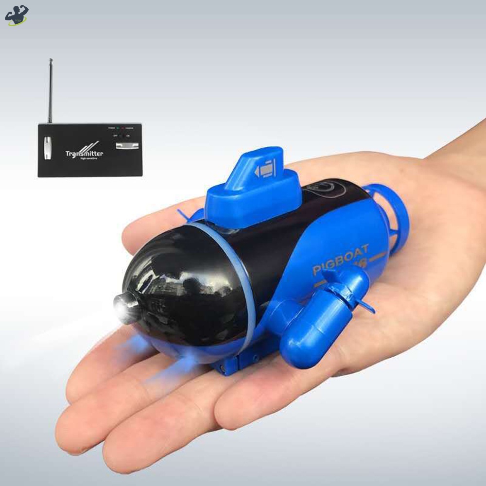 Tàu Ngầm Đồ Chơi mini Điều Khiển Từ Xa Có Đèn Cho Bé