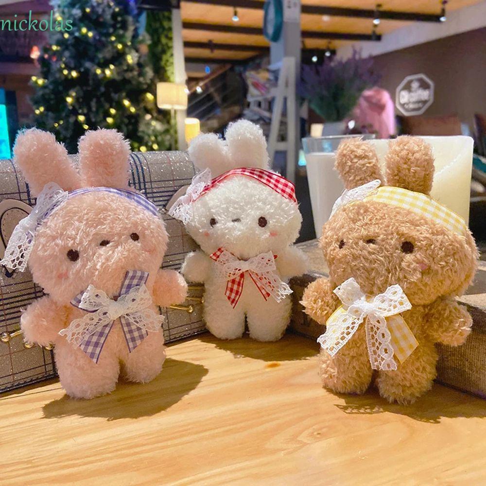 Móc Khóa Thỏ Nhồi Bông Hoạt Hình Đáng Yêu