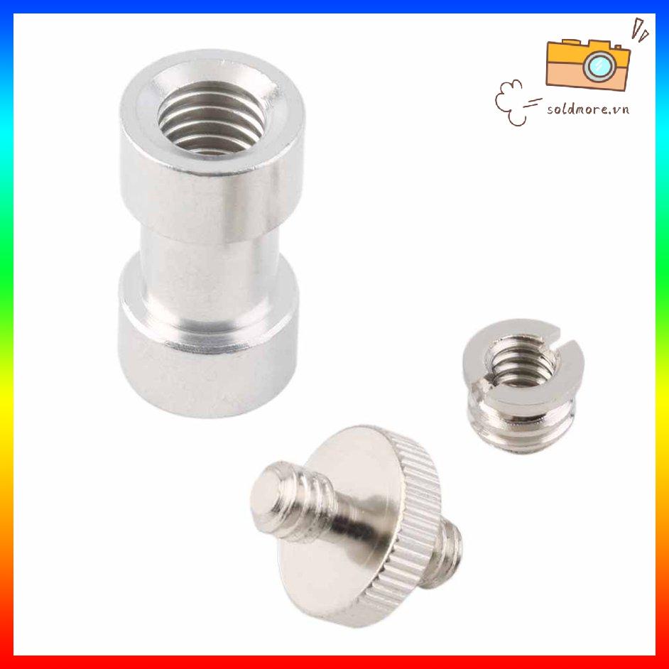 1/4&quot; đến 3/8&quot; Bộ chuyển đổi bộ chuyển đổi giá đỡ chân máy ảnh có ren vít