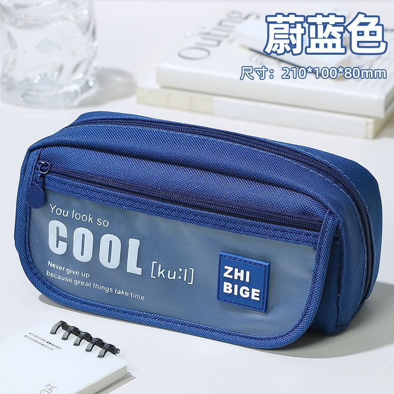 Túi Đựng Bút Vải Canvas Sức Chứa Lớn Phong Cách Ins Dễ Thương Đa Năng Cho Học Sinh Trung Học