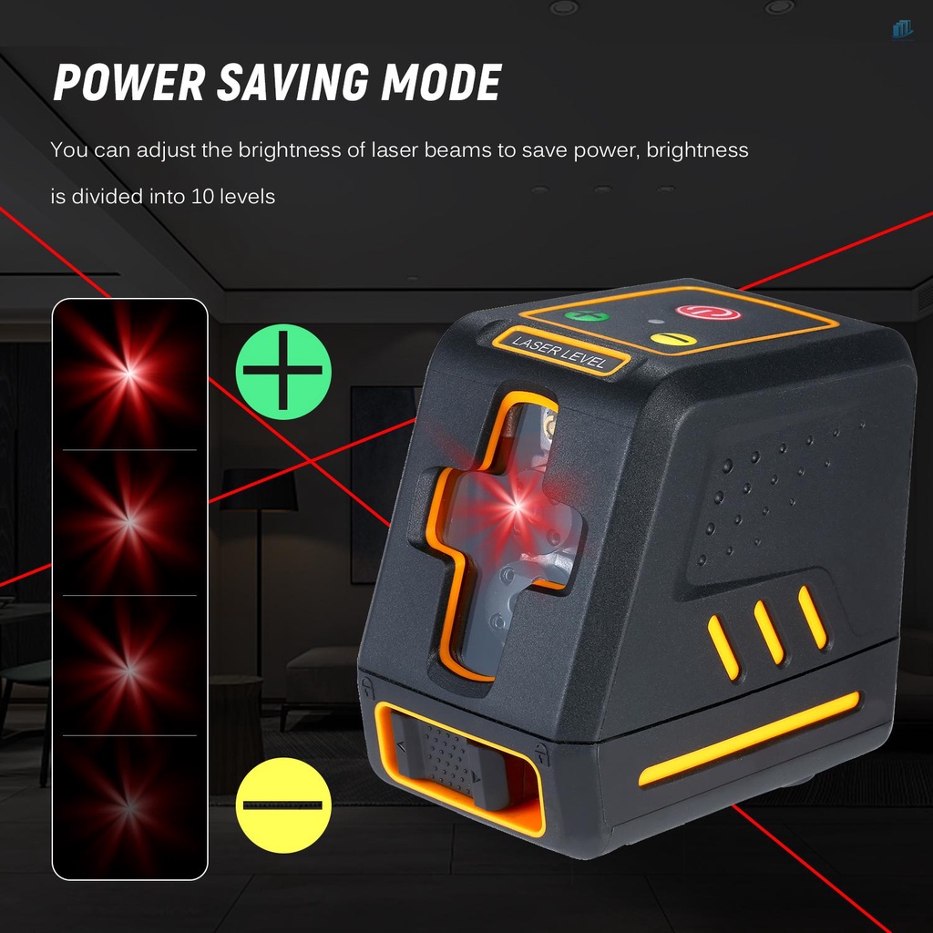 Máy Đo Bằng Laser Chuyên Nghiệp Tự Cân Bằng Ngang Và Dọc Tự Động Có Thể Điều Chỉnh Độ Sáng Red B