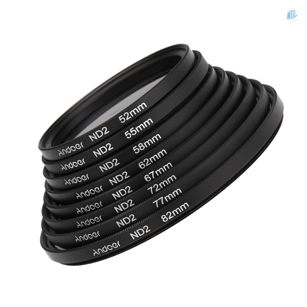 Bộ Lọc ND2 ND4 ND8 77mm Cho Máy Ảnh Thông Minhwatchinone Andoer