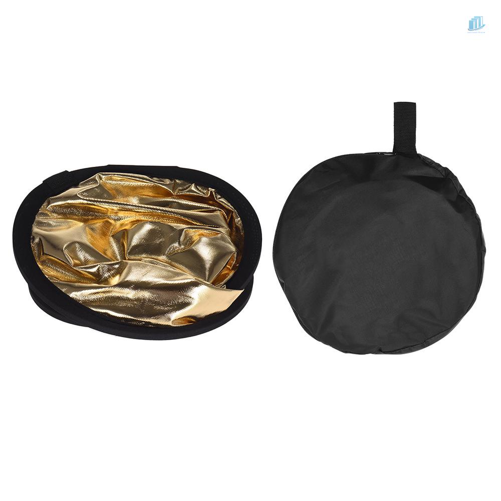 Đèn Phản Quang 5 Trong 1 80cm / 32Inch Màu Bạc / Vàng / Trắng / Đen Có Thể Gập Lại Đa Chiều Kèm Túi Đựng Cho Studio Chụp Ảnh Ngoài Trời