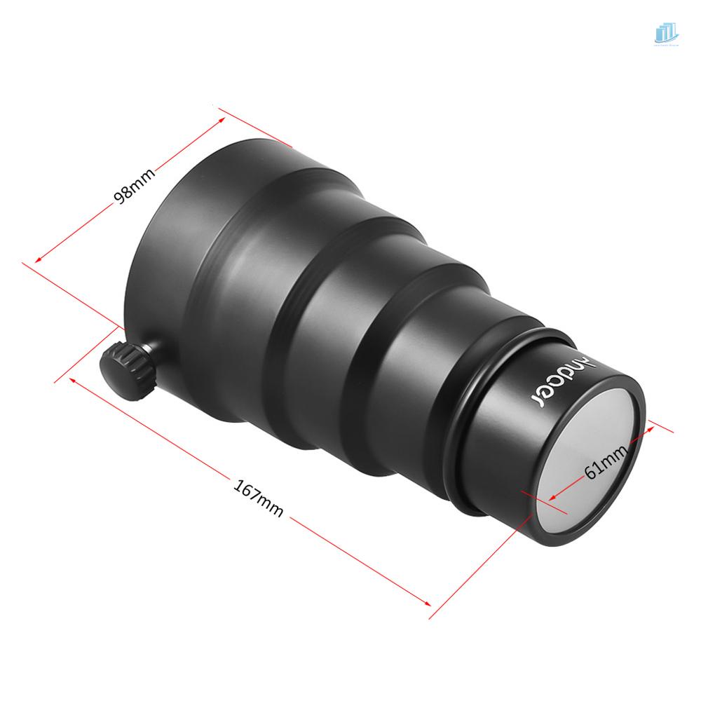 Bộ 5 Đèn Flash Andoer Mini 98mm Với Lưới Tổ Ong Lọc Màu Cho Neewer Andoer Godox 180W 250W 300W