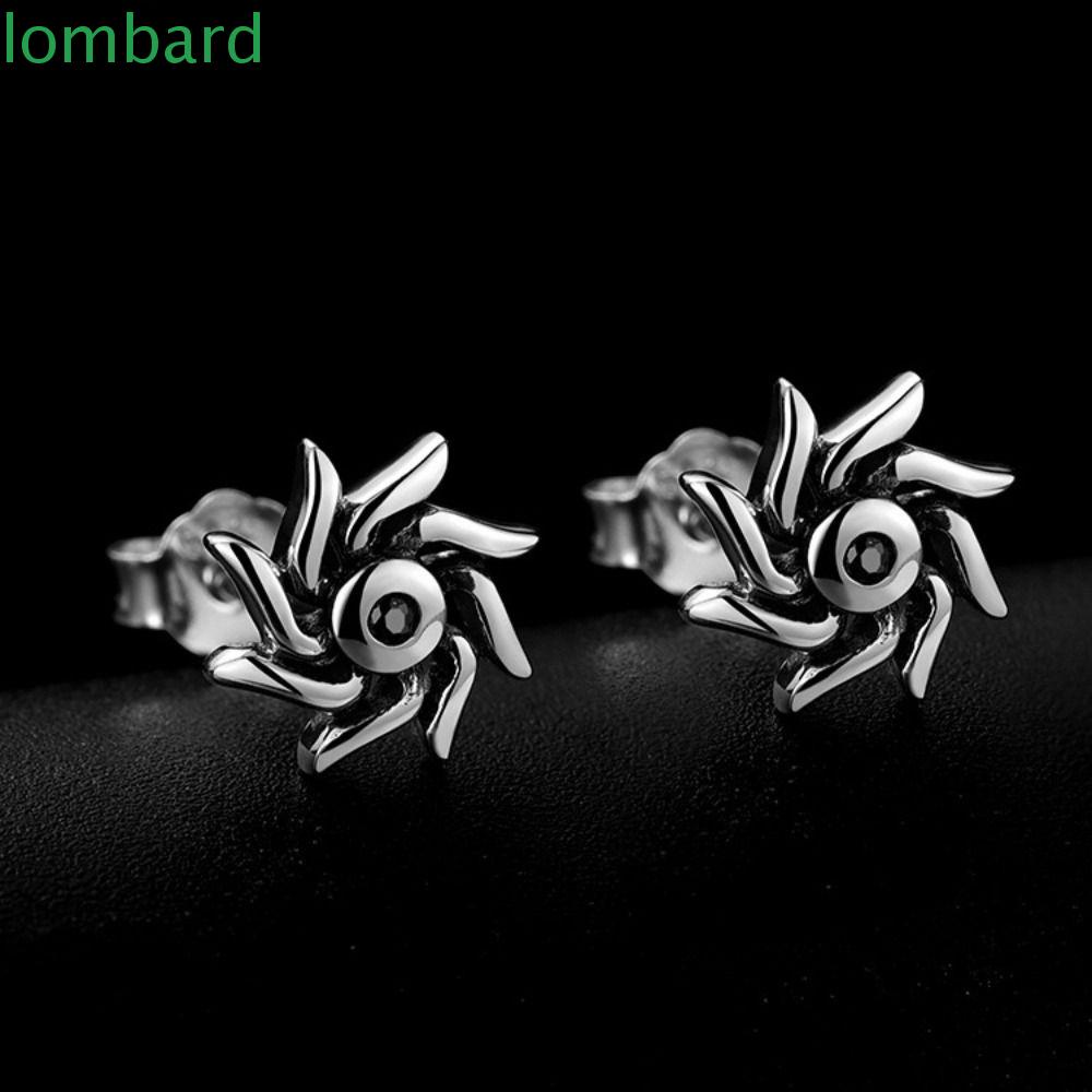 Bông Tai Xỏ Lỗ Màu Sắc Trơn Phong Cách Punk Hàn Quốc Dành Cho Nữ