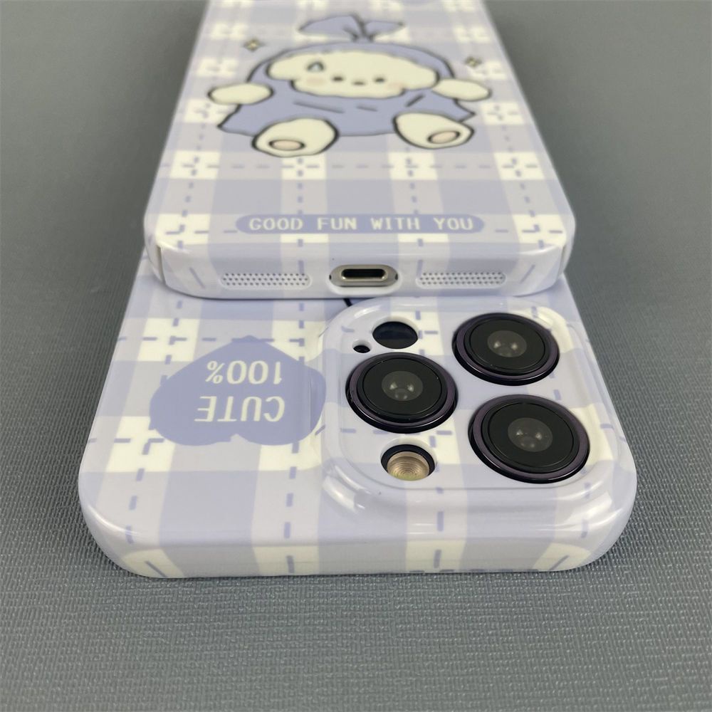 Ốp Lưng Hình Gấu Đáng Yêu Cho iPhone13Pro xsmax11xr12 14Pro