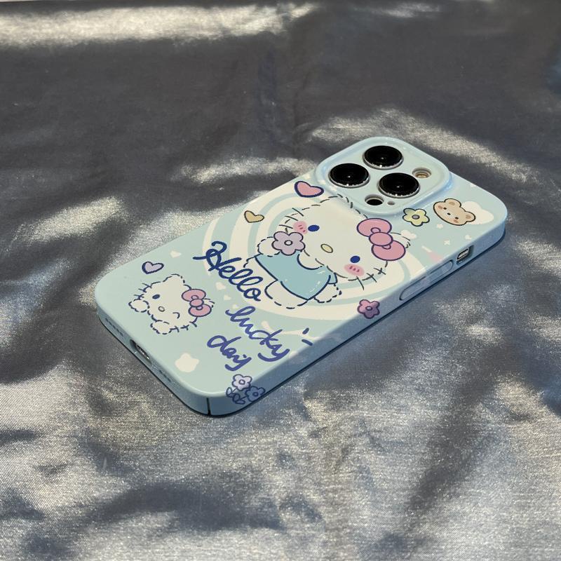 Ốp Điện Thoại Cứng Họa Tiết Hello Kitty / Chữ Tiếng Anh Dễ Thương Cho Iphone 14pro8 / 11 Iphone13 xsmaxx12