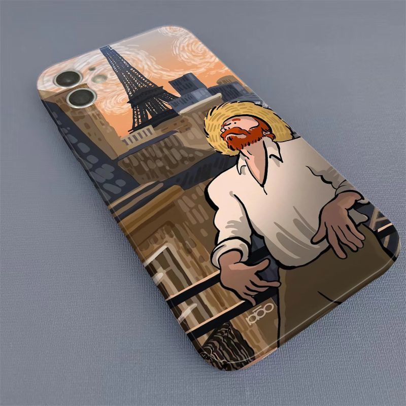 Ốp Điện Thoại Cứng Họa Tiết Tranh Van Gogh Độc Đáo Thời Trang Cho iphone11 13 7XR 12 max 14pro