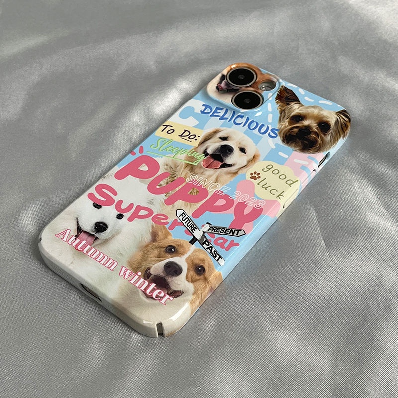 Ốp Điện Thoại Cứng Họa Tiết Chú Chó Dễ Thương Cho iphone14xr7 13 11puppyxs8 / Apple iPhone12 / BVG8