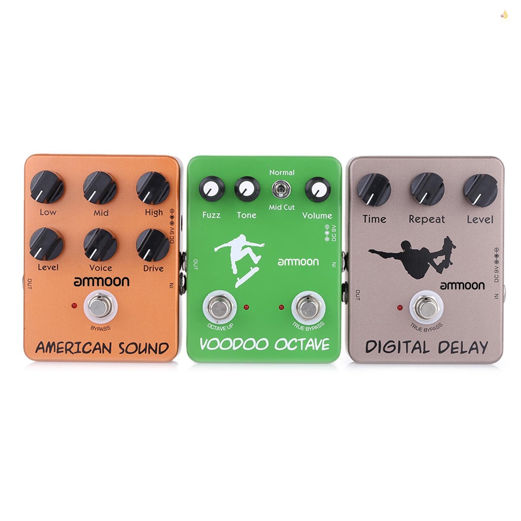 Bàn Đạp Hiệu Ứng Đàn Guitar ammoon AP-12 Voodoo Octave Fuzz