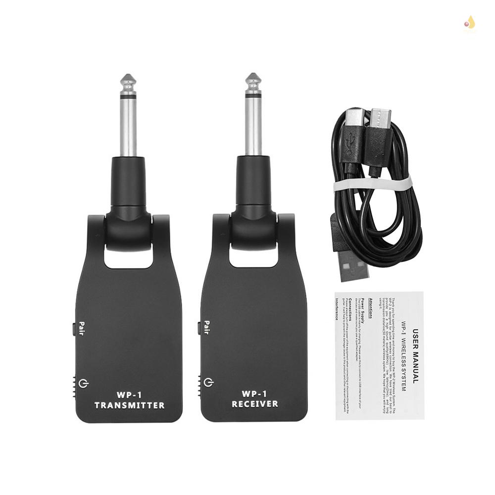 Hệ Thống Truyền Và Nhận Tín Hiệu Không Dây 2.4G Tích Hợp Pin Lithium 30M Chuyên Dụng Cho Đàn Guitar Điện