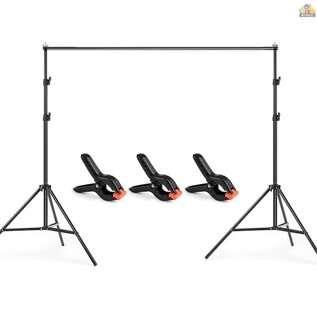 ANDOER Set 3 Kẹp Cố Định Phông Nền Chụp Ảnh Bằng Hợp Kim Nhôm Kích Thước 2 * 3m / 6.6 * 10ft Kèm Túi Đựng Tiện Dụng