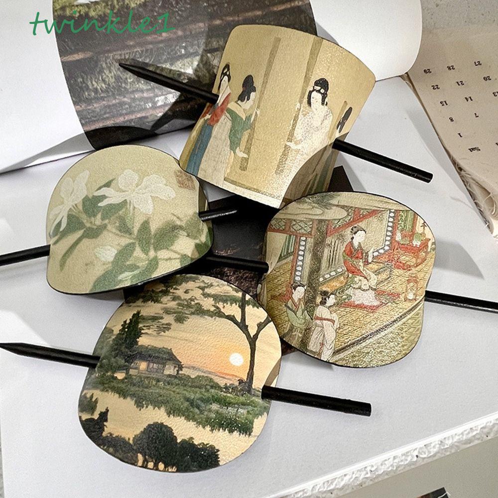 Trâm Cài Tóc Bằng Da Phong Cách Trung Hoa Cổ Điển Cho Nam