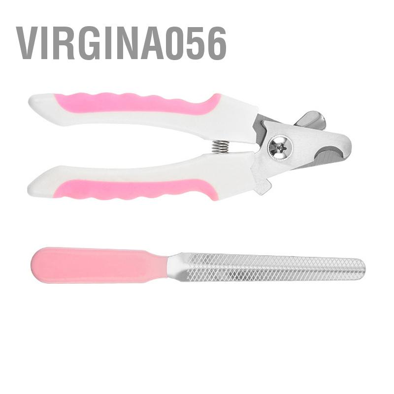 Virgina056 Kéo Cắt Móng Cho Thú Cưng Bằng Thép Không Gỉ Chân Làm Đẹp Chải Lông Dụng Cụ Chó Với Dũa Mèo
