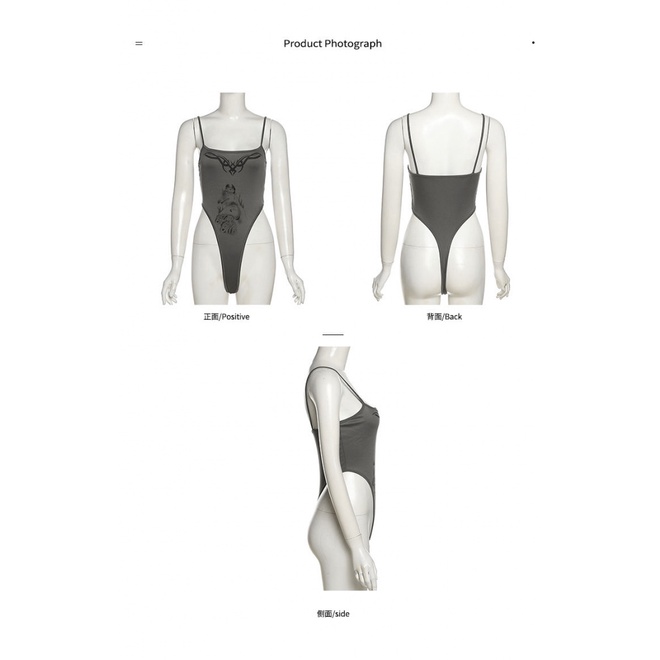 [F &amp; X] Áo Hai Dây Dáng Ngắn In Hình Cô Gái Nóng Bỏng Phong Cách Retro Đường Phố Cá Tính