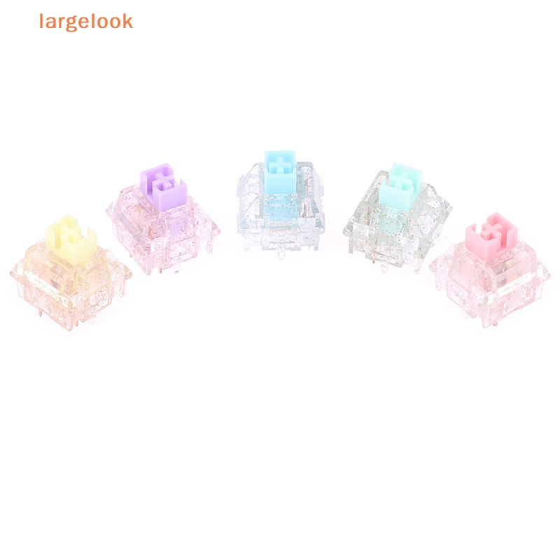 Công Tắc Phím Cơ 5pin RGB 30g 45g 62g 67g 80g force mx clone 60m Màu Vàng Pha Lê Trong Suốt