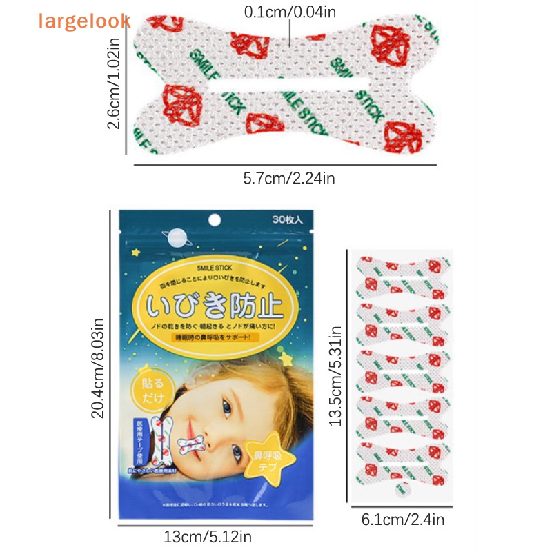 Set 30 Miếng Dán Mũi Chống Ngáy Khi Ngủ Tiện Dụng