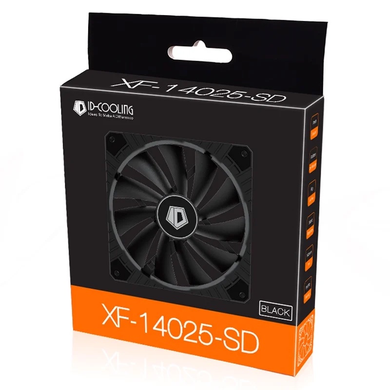 Quạt fan case 14CM ID-COOLING XF-14025 - Quạt tản nhiệt 4pin điều tốc PWM