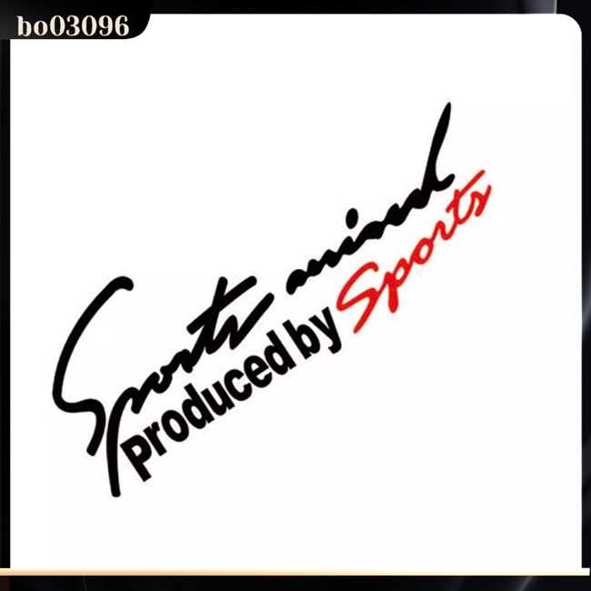 Miếng Dán Trang Trí Đèn Pha Xe Hơi Thể Thao In Chữ Made By Sports