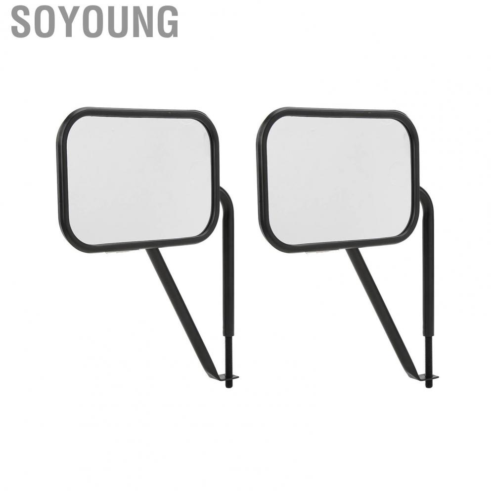Soyoung Rear View Mirrors Side Rearview Mirror 7.7in for Vehicle Replacement  Wrangler JK JL TJ YJ CJ