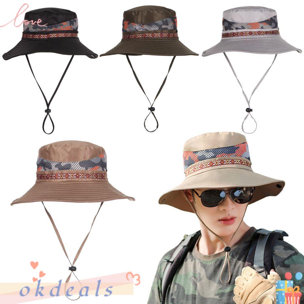 Mũ Chống Nắng Họa Tiết Rằn Ri Dùng Đi Câu Cá / Leo Núi Cho Nam