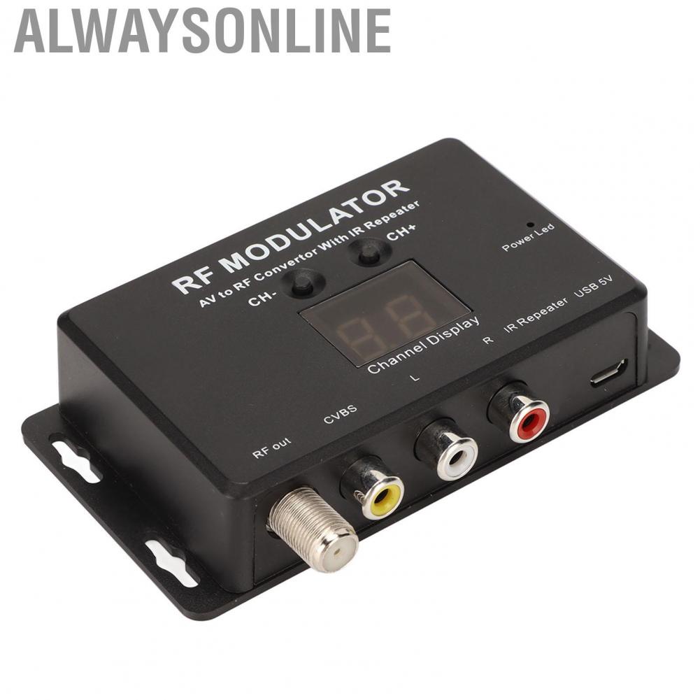 Alwaysonline RF Modulator Professional PAL NTSC 21 Channel AV to Convertor for Set Top Box DVR DVD hot