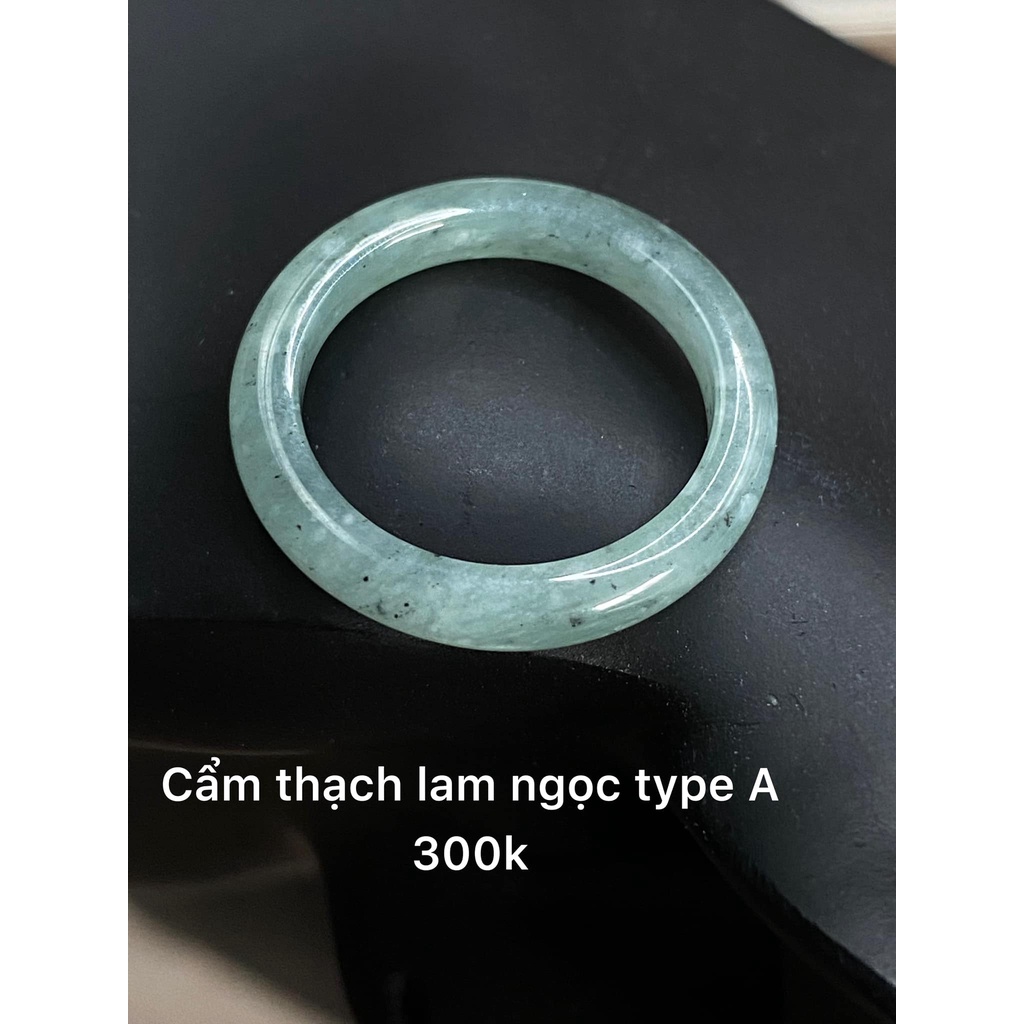 Nhẫn Cẩm thach lam ngoc hàng type A siêu xinh - đá tư nhiên, đá phong thuy