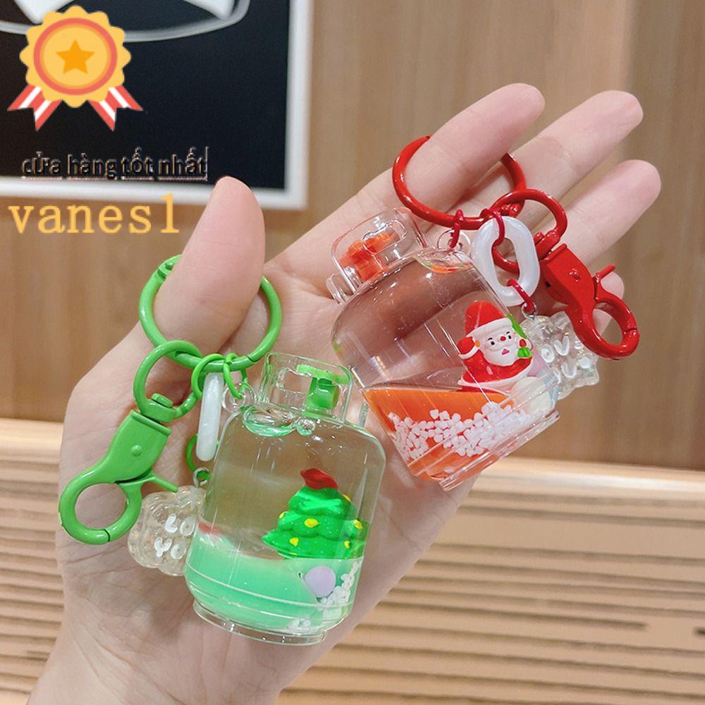 Vanes1 Móc Khóa Dạng Ống Dầu Lỏng Hình Thùng Dầu Nhiều Màu Sắc Phụ Kiện Trang Trí Giáng Sinh Cho Bé Gái