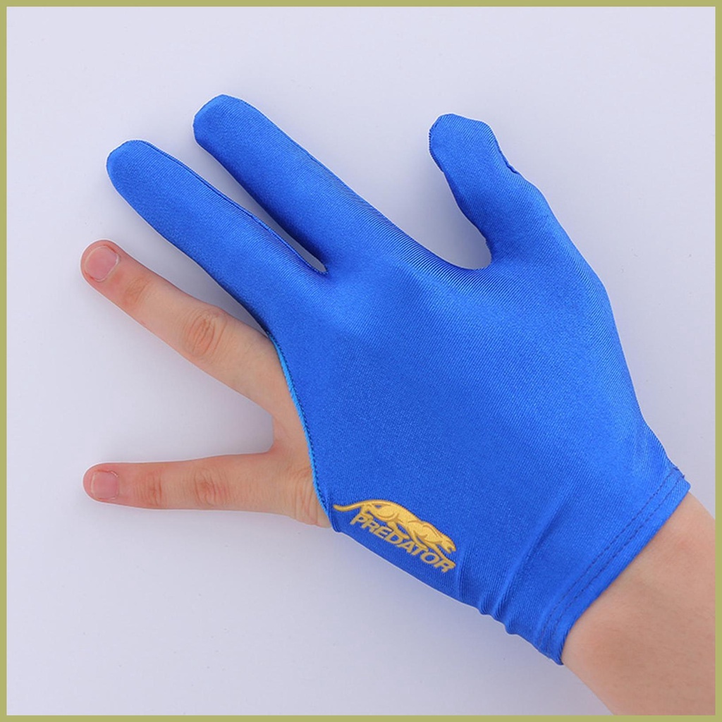 Set 2 Găng Tay Trái / Phải Chơi Bida Ba Ngón Chống Trượt Thoáng Khí Thêu Họa Tiết