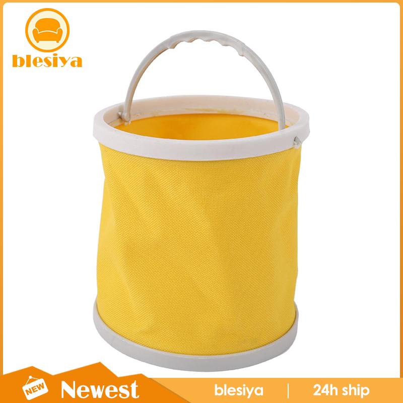 [Blesiya] Xô Đựng Cọ Vẽ Tranh Cỡ Nhỏ Bằng Vải Bạt Có Thể Gấp Gọn Dùng Ngoài