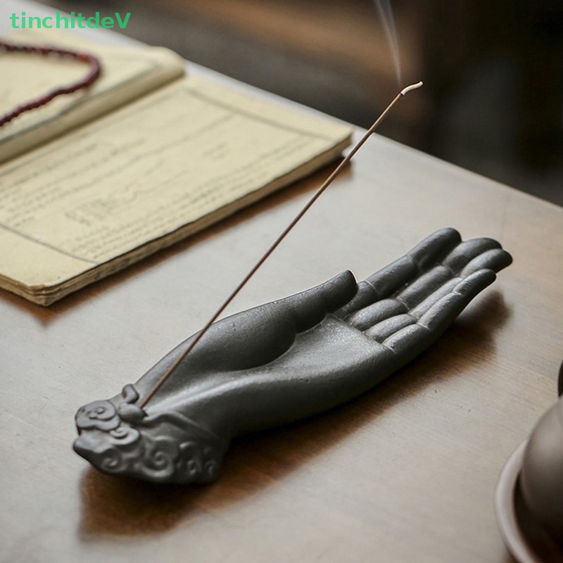 1 Đế Đốt Trầm Hương Hình Bàn Tay Phật Bằng Sứ Sáng Tạo Trang Trí Nhà Cửa / Văn Phòng