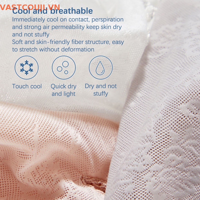 1 Đôi Găng Tay Chống Trượt Vải Lụa Lạnh Phối Ren Thoáng Khí Thời Trang Mùa Hè Cho Nữ