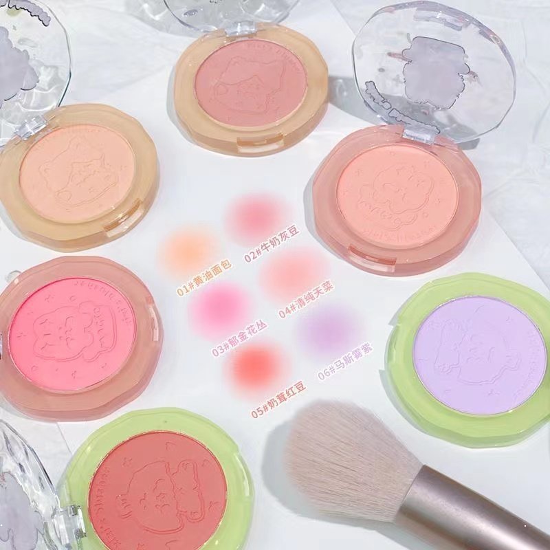 Phấn Má Hồng Xixi Tông Lì Chống Nước Tự Nhiên Sáng Da 6 Màu Tùy Chọn