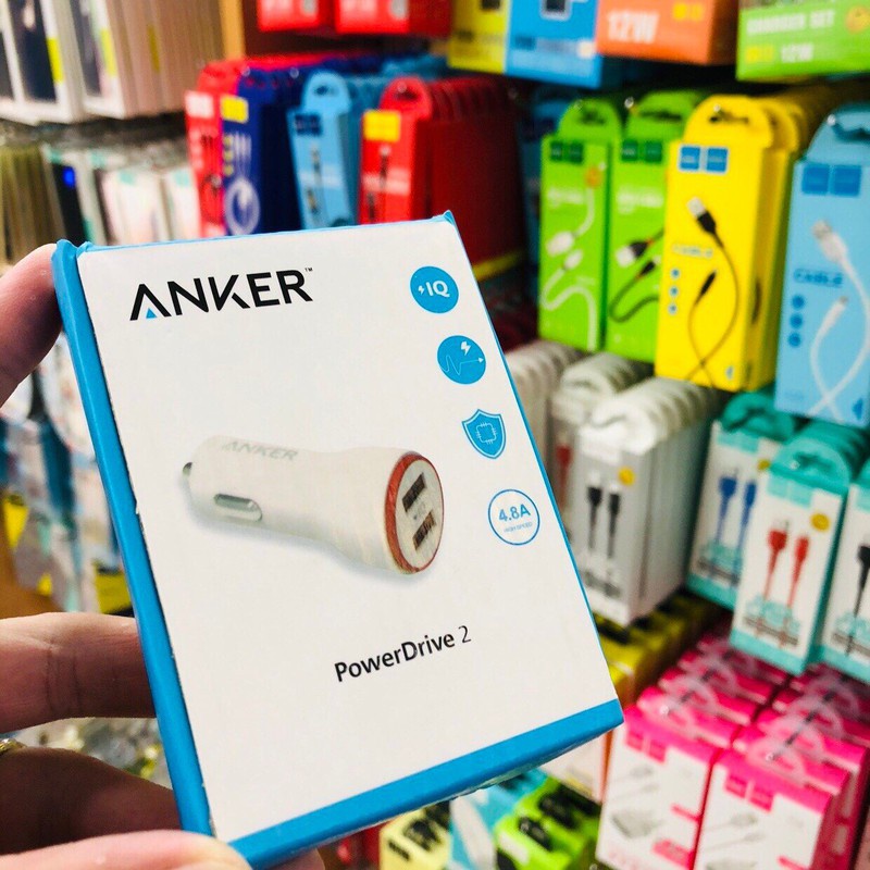 Tẩu ô tô Anker 2 cổng, 24w - PowerDrive 2, 24w
