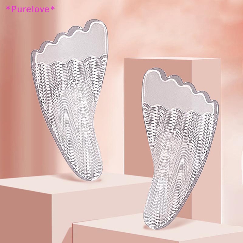 1 Cặp Miếng Lót Giày Bằng Silicone Chống Trượt Tiện Lợi