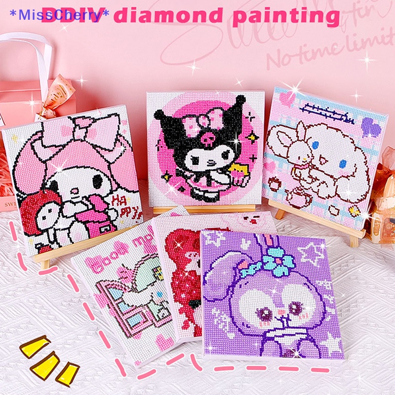 1 Bộ Sticker Đính Đá Kim Cương Tròn Tự Làm Hình Kuromi Sáng Tạo Trang Trí Phòng Trẻ Em Mới