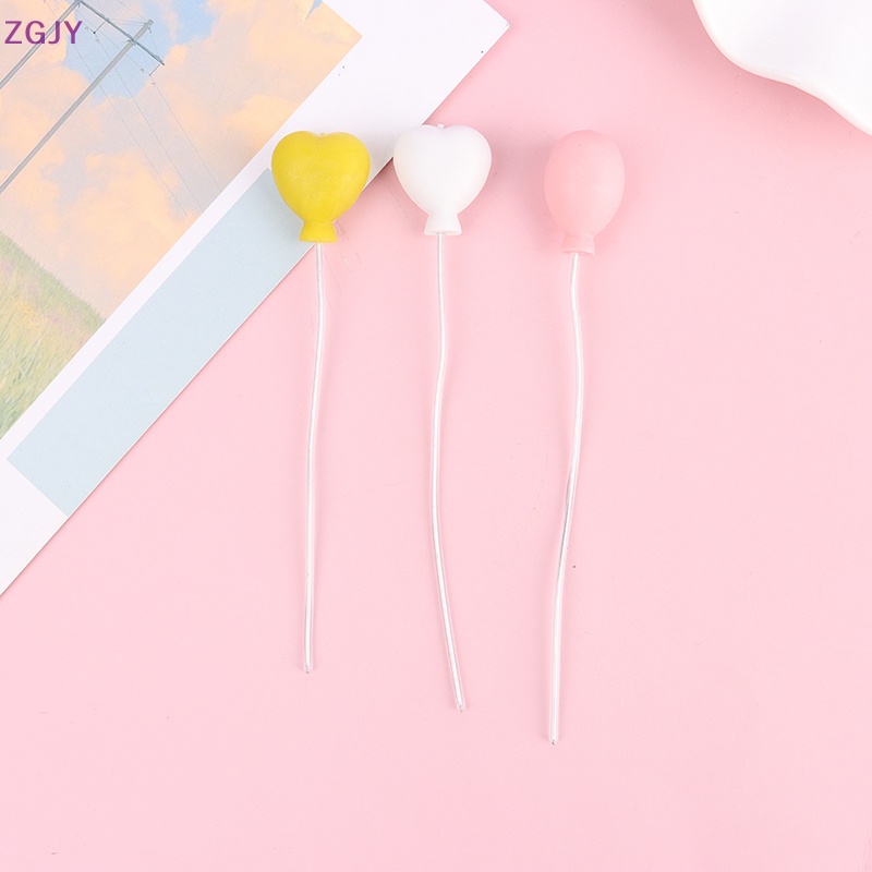 Set 6 Bong Bóng Nhiều Màu Trang Trí Nhà Búp Bê Mới