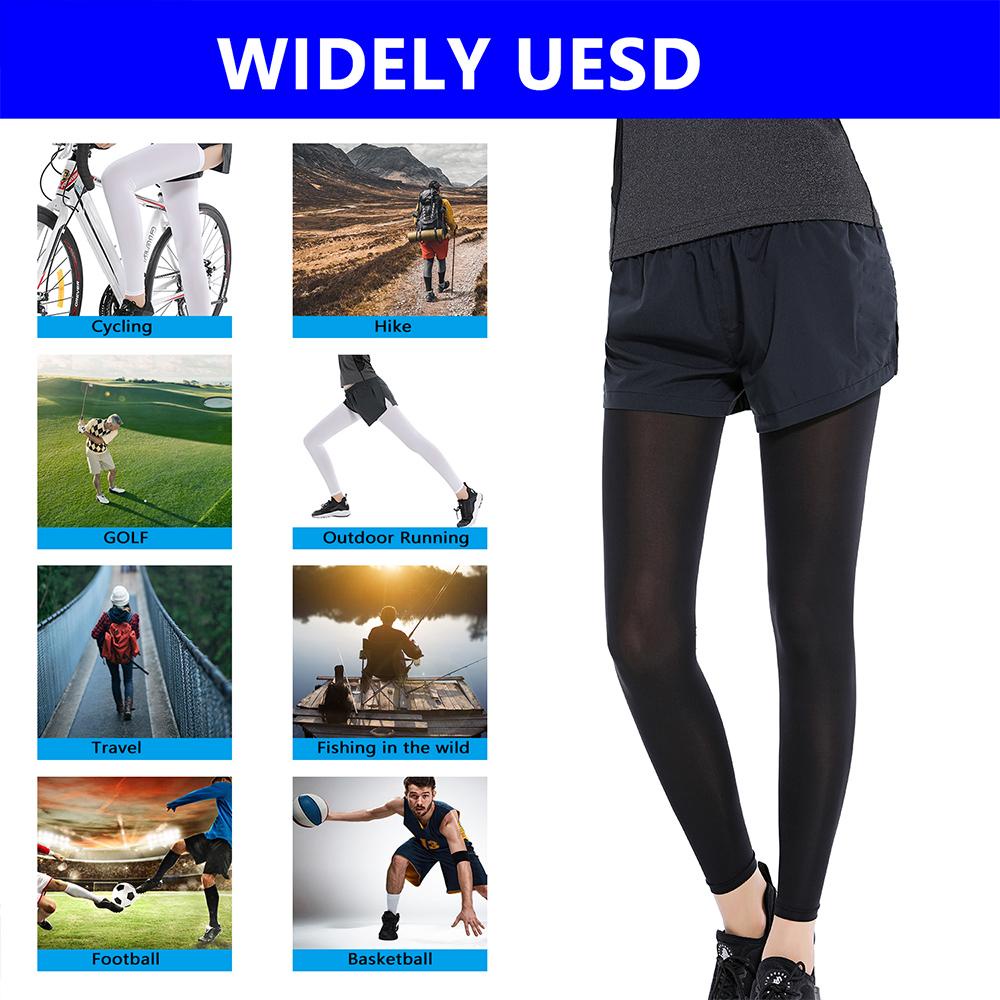 SHOUHOU 1 Cặp Găng Ống Chân Dài Thể Thao Bóng Rổ Bóng Đá Thời Trang Mùa Hè Năng Động Đa Chức Năng