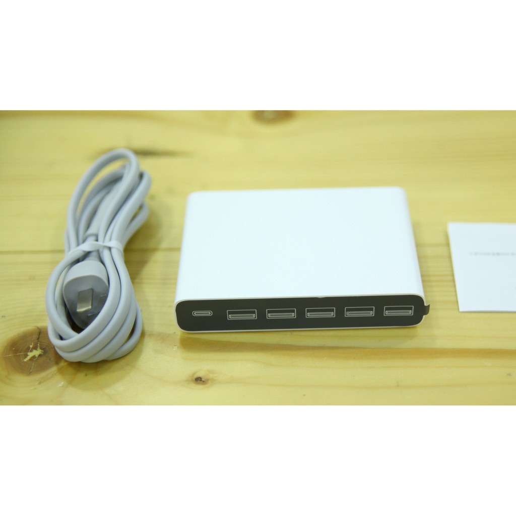 BỘ SẠC NHANH XIAOMI 6 CỔNG 60W/BỘ SẠC NHANH 6 CỔNG 96W GREEKERA vỚI 4 USB-C + 2 USB-A