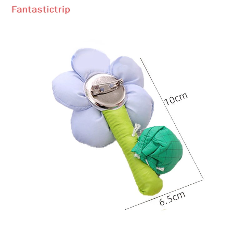 [Fantastictrip] Ghim Cài Áo Bằng Cotton Họa Tiết Hoa Lá Macaron Nhiều Màu Sắc Thời Trang Và Vớ Cổ Áo Hình Hoa Thời Trang Mới