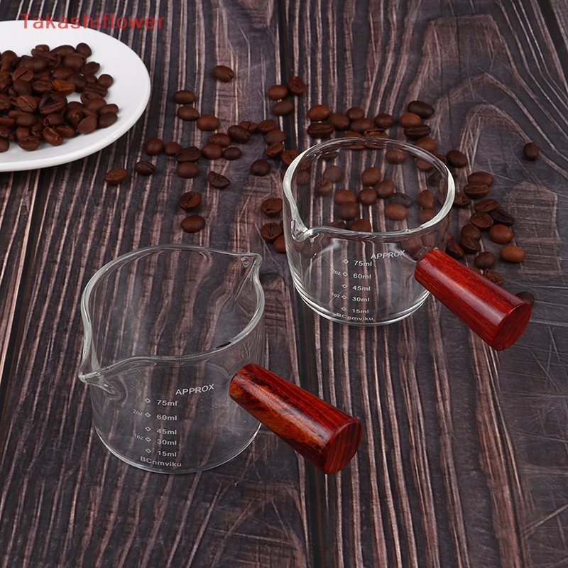 Cốc Uống Cà Phê Espresso Ounce Hai Đầu Có Tay Cầm Dung Tích 75ml