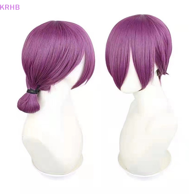 Tóc Giả Dạng Chuỗi Hạt Màu Nâu / Tím Hóa Trang Nhân Vật KRHB Reze Mới