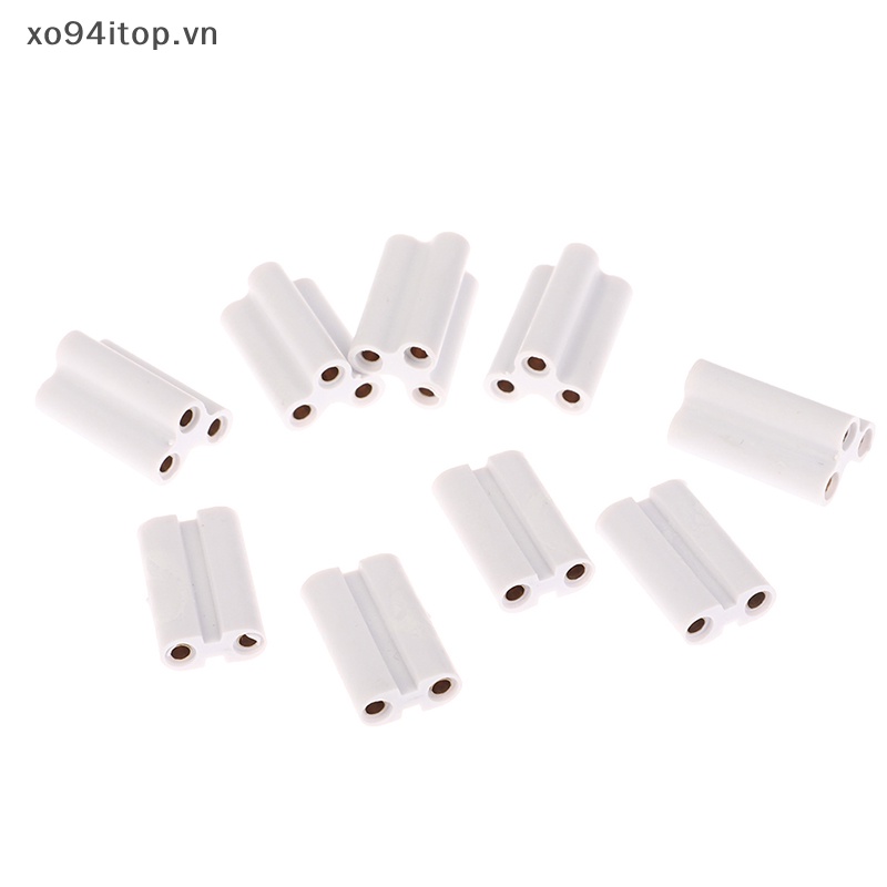 10 Khớp Nối Đèn Led Phát Quang Cho Ống T5 T8 2 Pins 3 Pins