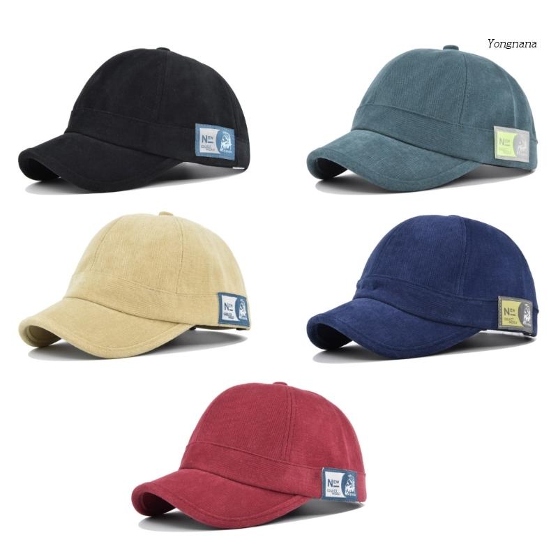 [CH *] Mũ Bóng Chày Unisex Vành Ngắn Vành Cong Điều Chỉnh Được Phong Cách Cổ Điển Cho Nam Và Nữ