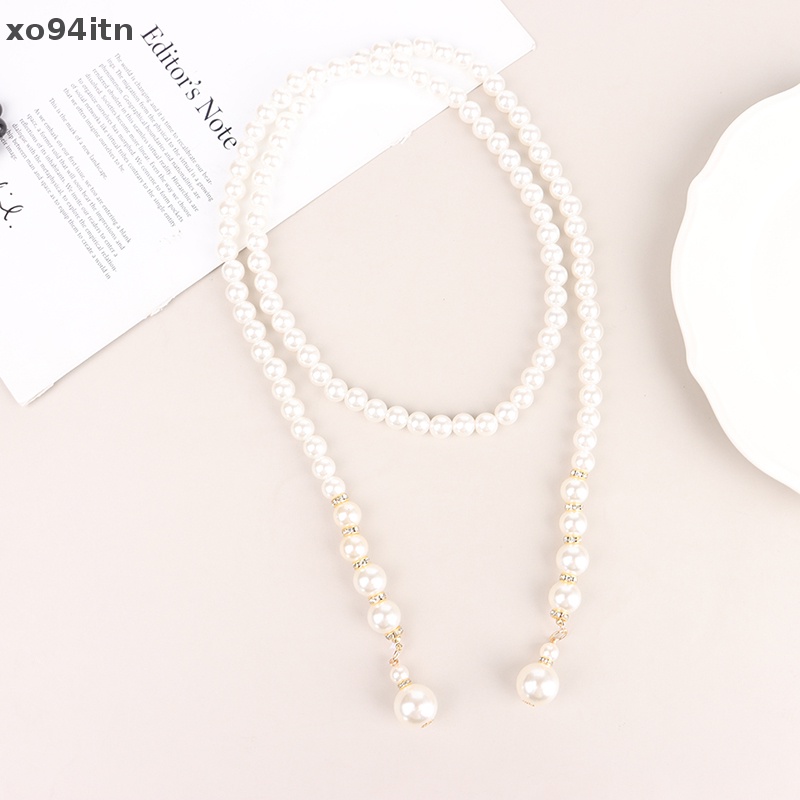 Thắt Lưng Dây Xích Kim Loại Đính Ngọc Trai Thanh Lịch Cho Nữ