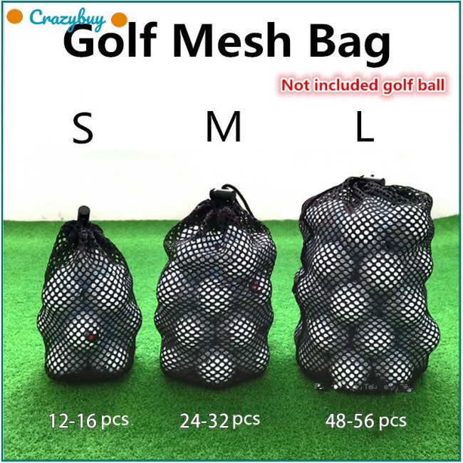 Cr Túi Lưới Đựng Gậy Đánh Golf / Tennis 16 / 32 / 56 Tiện Lợi